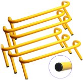 SwiftStep Agility Set - 6" Hurdles for Soccer and Football Training (Set of 6)