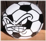 Retro Soccer Fury Metal Sign