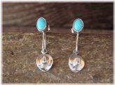 Southwest Turquoise Cowgirl Hat Earrings