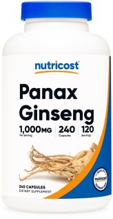 Herbal Vitality: Panax Ginseng Capsules - Non GMO, Gluten Free