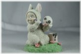 Snowbunnies Soccer Eggcellent Figurine