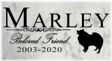 Pawprints of Love: Personalized Outdoor Stone Marker for Your Beloved Dog