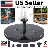 Sunburst Bird Oasis: Solar-Powered Fountain Upgrade with 4 Nozzles