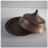 Copper and Mixed Metal Ottoman Serving Dish