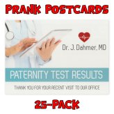 Prankster's Delight: 25-Pack Paternity Test Postcards