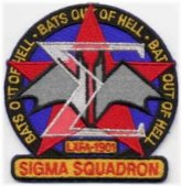 Sigma Squadron "Bats Out of Hell" Embroidered Iron-on Patch
