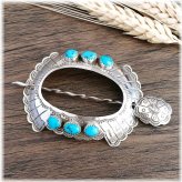 Southwest Turquoise Silver Hair Stick