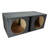 Twelve-Inch Dual Vented Speaker Enclosure for Car Audio Systems