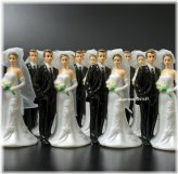 Elegant Wedding Couple Cake Topper Set