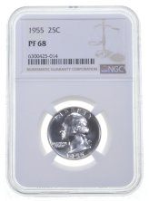 1955 Washington Quarter NGC PR Proof - PF68