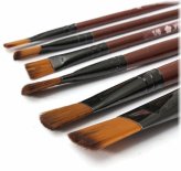 Palette Pro Brush Set - 6 Essential Nylon Brushes for Artists