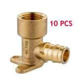 Brass Drop-ear Elbow Fittings (1/2" Female NPT) - Set of 10