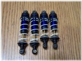 Blue Shock Absorbers with Titanium-Nickel Shafts for Traxxas 1/10 4x4 Slash LCG Ultimate GTR