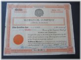 Texas Oil Company Heritage Certificate
