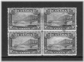 Vintage Quebec Bridge Stamp Block