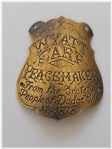 Wyatt Earp's Historic Peacemaker Commemorative Brass Collectible