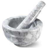 Grey Marble Mortar and Pestle Set