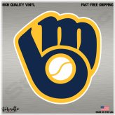 Field-Ready Brewers Decal: Show Your Team Spirit Everywhere You Go!