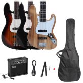 Chromatic 4-String Electric Bass Guitar Bundle