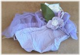Lavender Tulle Flower Basket Liner
