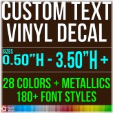 Personalized Precision Lettering Decals