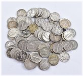 Full Date Mercury Silver Dime Collection - 50 Coin Roll