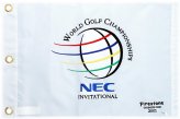 NEC Invitational 2001 White Pin Flag