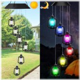 Harmony Bells - LED Solar-Powered Color-Changing Wind Chimes for Garden and Home