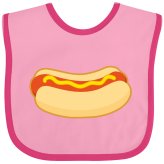 Hot Dog Fun Bib & Burp Cloth Set