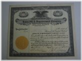 Union Oil Improvement Co. Stock Certificate - 1920