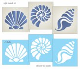 Seaside Trio Stencils