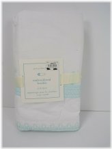 Aqua Dreams Embroidered Crib Skirt