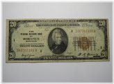Minneapolis Minnesota $20 Federal Reserve Banknote (1929)