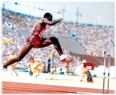 Olympic Legend: Edwin Moses Vintage Photo