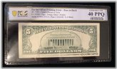 Offset Five Dollar Bill Error 1985 Atlanta