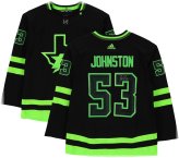 Johnston Stars Autographed Black Adidas Jersey