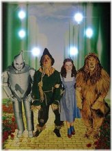 Friends on the Yellow Brick Road Lighted Canvas Wall Art