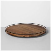 Rotating Wood and Metal Tray