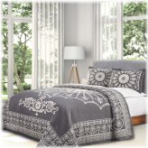 Heritage Medallion Cotton Blend Bedspread Set