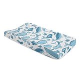 Quilted Whale Changing Pad Cover