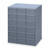 Steel Drawers Cabinet with 18 Compartments by Durham Mfg