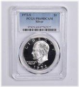 1972-S Silver Eisenhower Ike Dollar - PR69 DCAM Certified