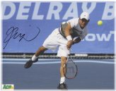 Kei Nishikori Autographed Serve Photo