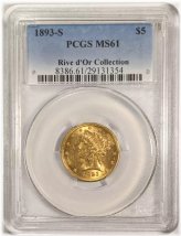 Golden Liberty Half Eagle