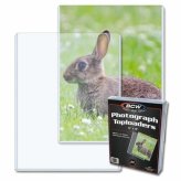 BCW Rigid Plastic Topload Holders for 6x8 Photos and Prints (Pack of 3)