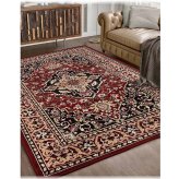 Medallion Floral Stain Resistant Rug