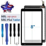 8-Inch Touch Screen Glass Replacement for BLU M8L/M8L Plus Tablet