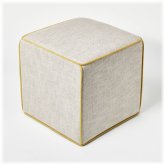 Golden Piped Square Seating Cube