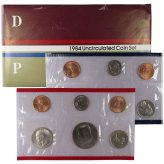 Uncirculated 1984 U.S. Mint Set in Original Government Packaging - A Collectible Piece of History