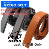 Genuine Leather Automatic Ratchet Belt for Men